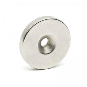 Цилиндрический магнит головки Countersunc